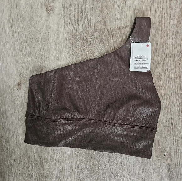 NWT Lululemon Align Asymmetrical Ribbed Bra Light Support - Picture 4 of 5